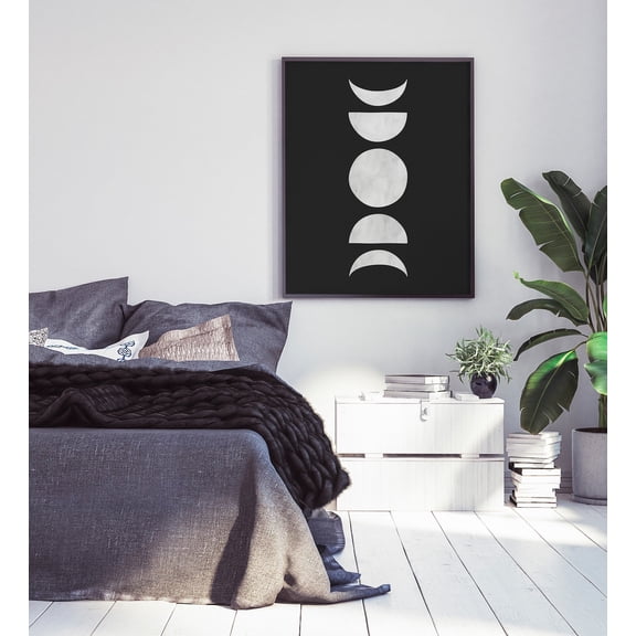 Rainbow Abstract Shapes Poster, Unframed Paper Poster 8x10in