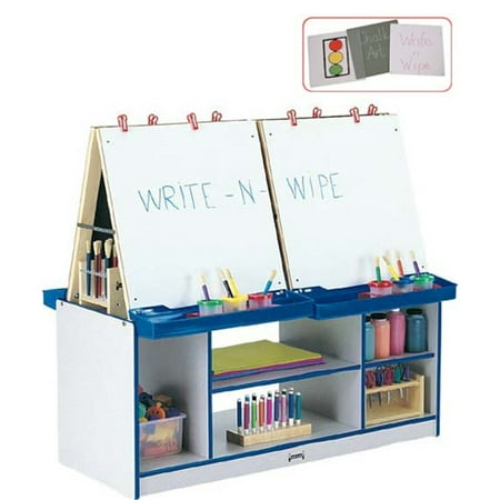 Rainbow Accents 4 Station Easel-Color:Orange