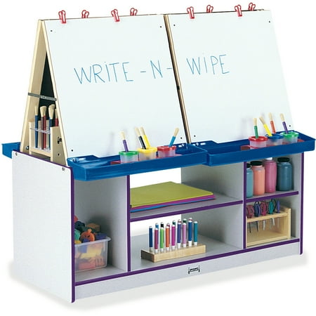 Rainbow Accents 4 Station Easel-Color:Purple