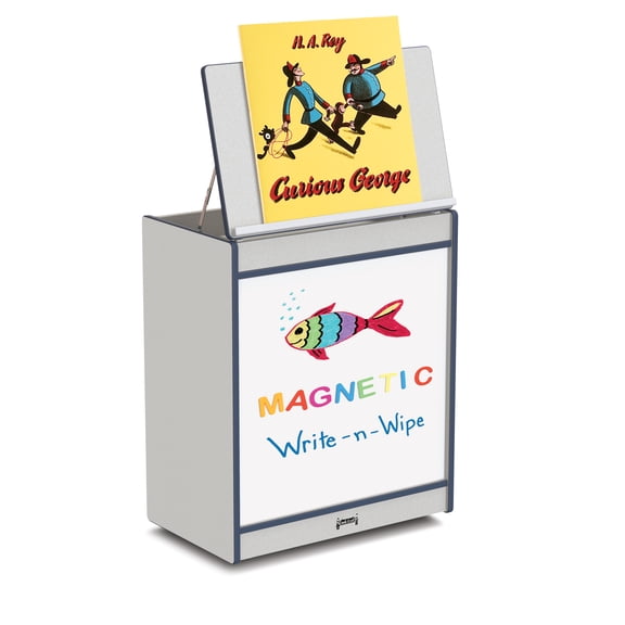 Mobile Big Book Easel - Magnetic Write-n-Wipe - Navy
