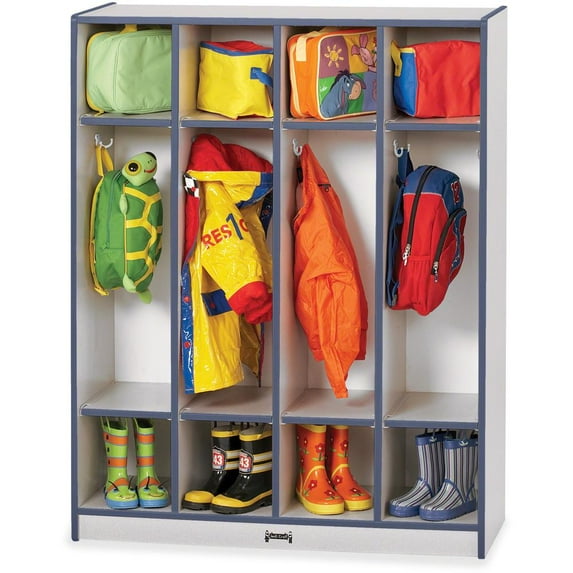 4 Section Coat Locker - Navy