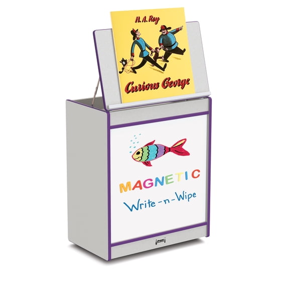 Mobile Big Book Easel - Magnetic Write-n-Wipe - Purple