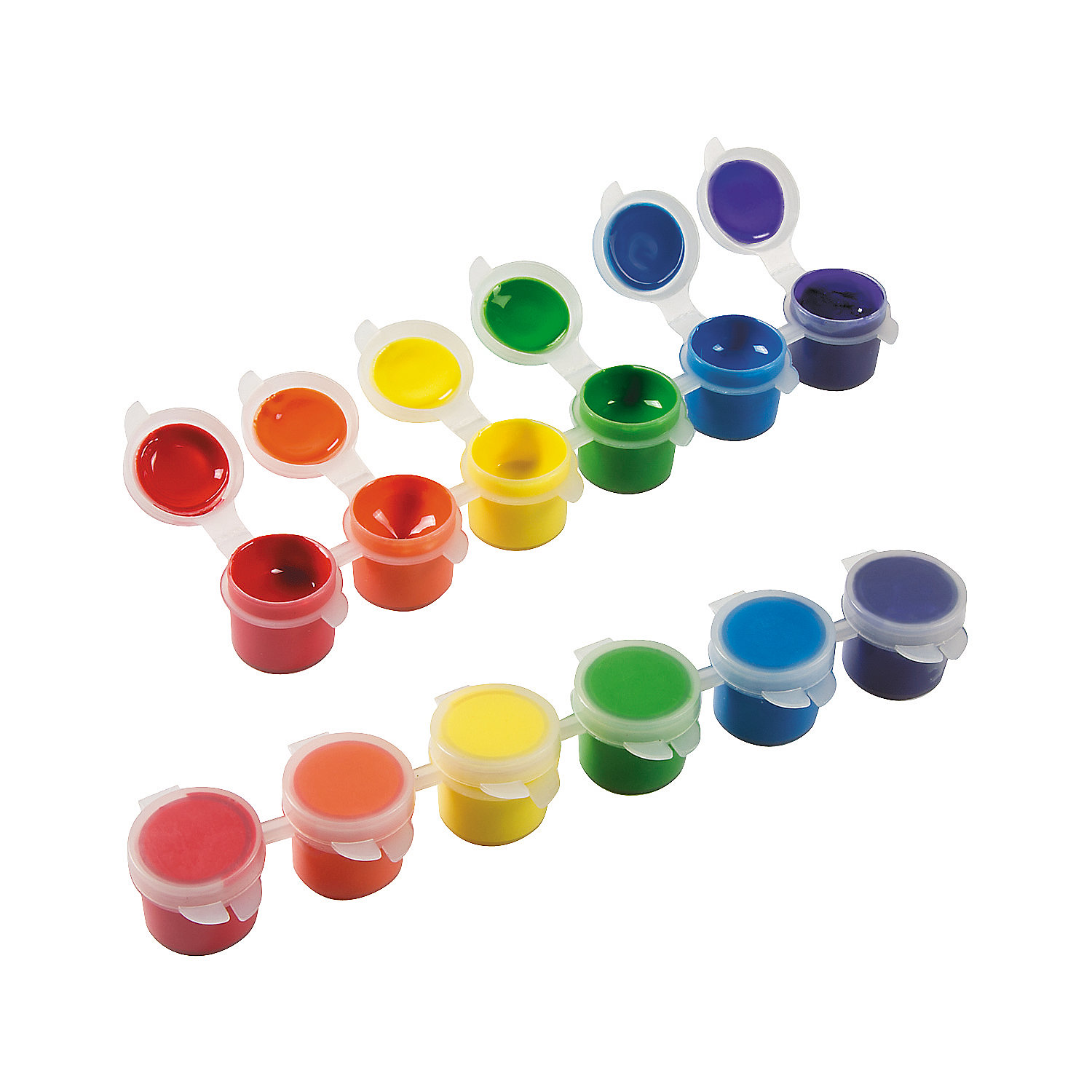 Rainbow Acrylic Paint Strips Classpack - Basic Supplies - 24 Pieces