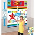 thumbnail image 1 of Rainbow Add-Any-Age Birthday Hanging Swirl Decorations (12pc), 1 of 1