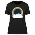 thumbnail image 1 of Rainbow And Clouds T-Shirt Women -Image by Shutterstock, Female Medium, 1 of 2