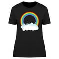 thumbnail image 1 of Rainbow And Clouds T-Shirt Women -Image by Shutterstock, Female x-Large, 1 of 2