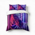 thumbnail image 1 of Rainbow Animals Zebra Bedding Set 3 Pcs Soft Microfiber Quilt Cover For Bedroom Decor, Comforter Cover With 2 Pillowcase, 1 of 5
