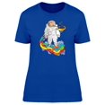 thumbnail image 1 of Rainbow Astronaut Bear Cartoon T-Shirt Women -Image by Shutterstock, Female Small, 1 of 2