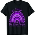 thumbnail image 1 of Rainbow Awareness In June We Wear Purple World Elder Abuse T-Shirt, 1 of 4