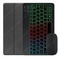 Rainbow Backlit Keyboard Case for Tab M11 Xiaoxin Pad Plus 2024 11‘‘ Tablet Case Russian Spanish