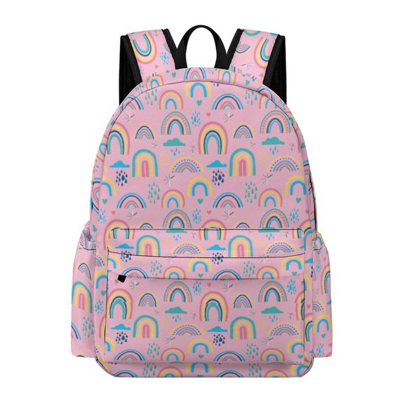 Rainbow Backpack 17 Inch Oxford Cloth Casual Fashion Daily Commuter Backpack