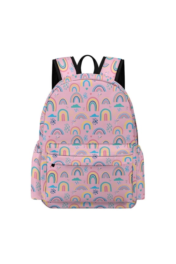 Rainbow Backpack 17 Inch Oxford Cloth Casual Fashion Daily Commuter Backpack