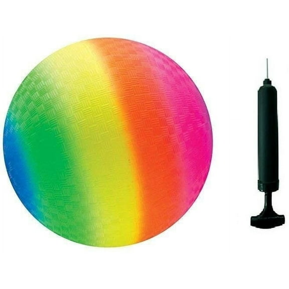 Rainbow Ball Playground Ball With Pump and Needle