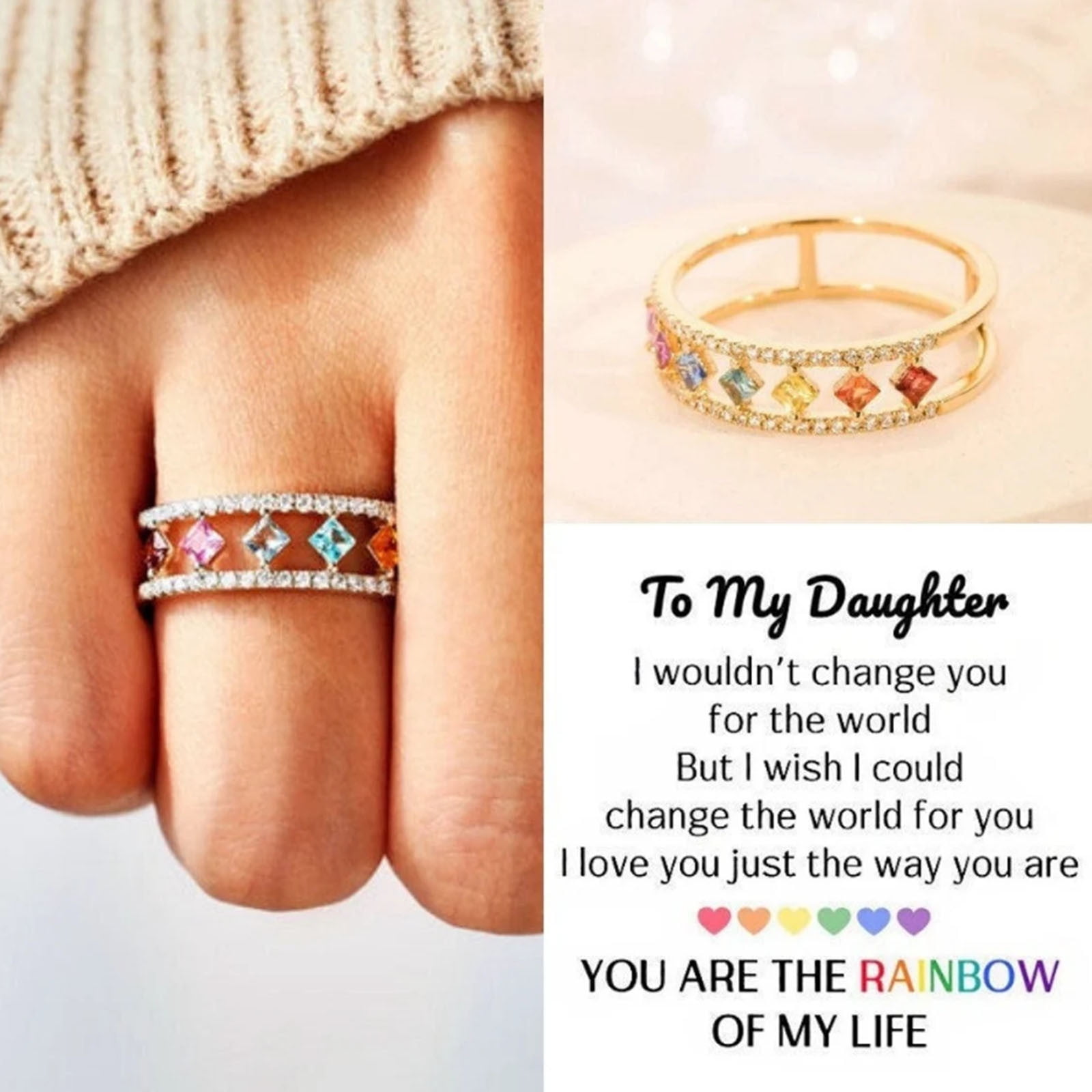 Rainbow ring daughter online