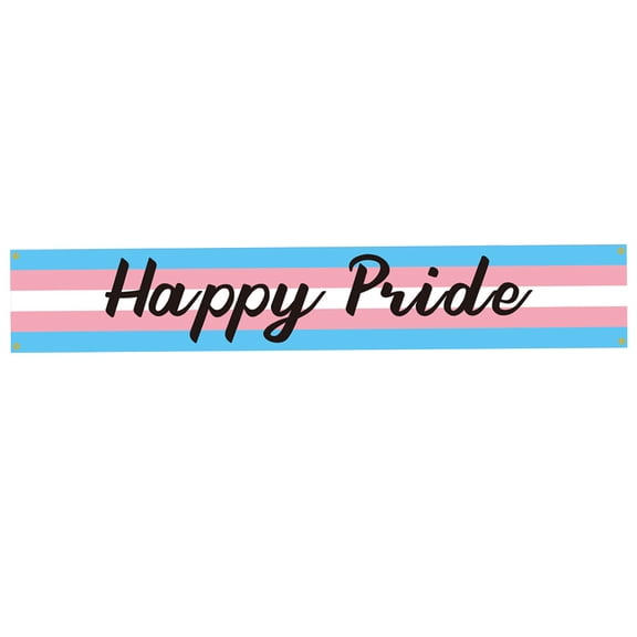 Rainbow Banner Pride Decorations Rainbow Yard Sign LGBTQ Backdrop Holiday Gay Party Supplies 300X50cm Hanging Pride Decor for Outdoor Indoor Garden Fence Parade Event Background