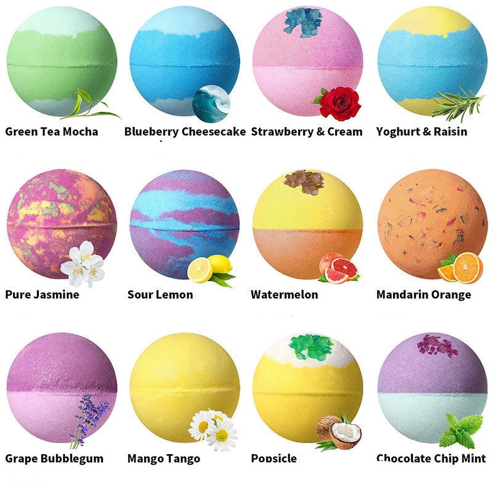 Rainbow Bath Sea Salt Ball Essential Oil Bath Ball 64g Explosive Bath ...