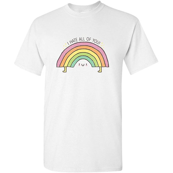 Rainbow BeanePod Artworks Art Funny DT Adult T-Shirt Tee