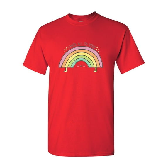 Rainbow BeanePod Artworks Art Funny DT Adult T-Shirt Tee