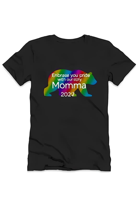 Rainbow Bear Walking T-Shirt Embrace Your Pride with Momma 2027