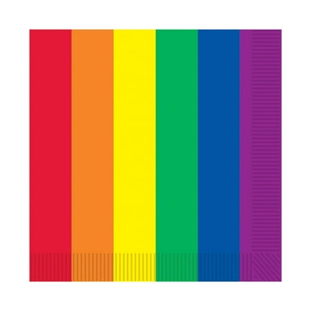 The Beistle Company Rainbow Beverage Napkins (Pack of 12)