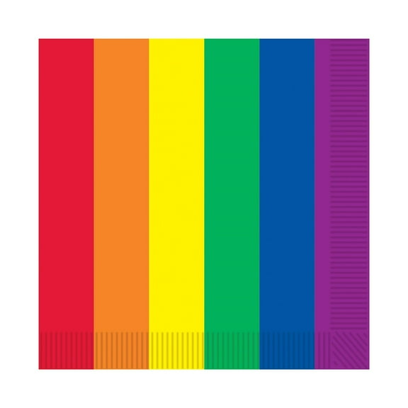 Beistle - Rainbow Beverage Napkins - Pack of 12