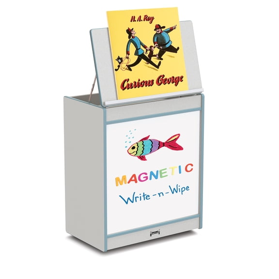 Mobile Big Book Easel - Magnetic Write-n-Wipe - Coastal Blue