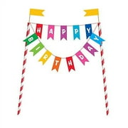 Rainbow Birthday Cake Banner