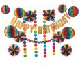 thumbnail image 1 of Rainbow Birthday Decorating Kit, Party Decor, Party, 18 Pieces, 1 of 1