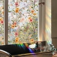 thumbnail image 1 of Rainbow Boho Daisy Flowers Privacy Film - 3D Decorative Vinyl Stained Glass Window Clings, Static Cling Decals, Non-Adhesive Sticker, Stained Glass Window Film, Static Cling Window Privacy Sticker, 1 of 6