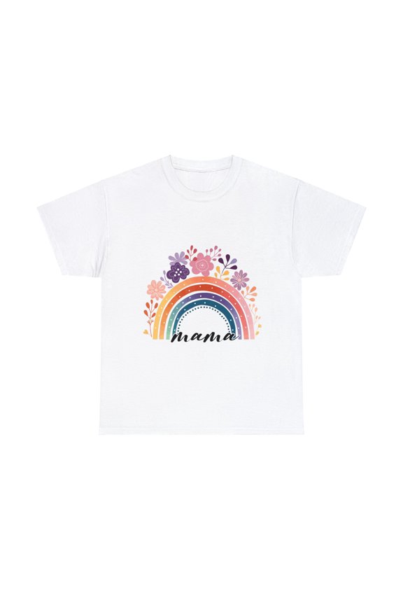 Rainbow Boho Mama Shirt, Mother's day Gift, Mom's Day Rainbow ID-0206-HLMS