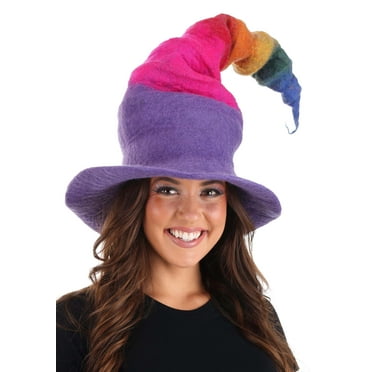 Rainbow Borealis Heartfelted Witch Hat