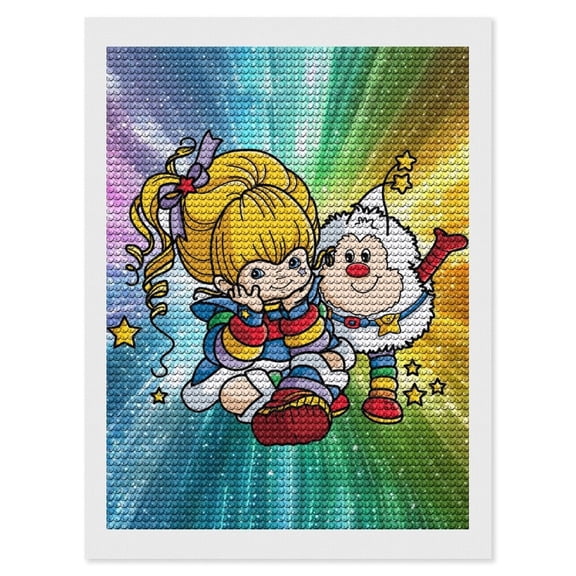 Rainbow Bri-te Picture Paintings Canvas Diamond Art Prints Wall Decoration DIY Full Drill Diamond Dots Home Gifts