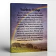 thumbnail image 1 of Rainbow Bridge Canvas Print, Dog Memorial, Pet Memorial Frame, Dog Bereavement Gifts, Dog Passing Away Gifts, 16x20, 1 of 6