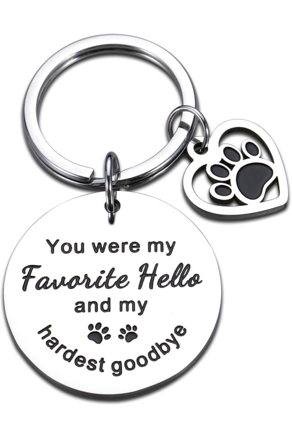 Rainbow Bridge Pet Memorial Gifts Dog Cat Remembrance Bereavement Gifts Keychain Dog Memorial Gifts for Loss of Dog Pup Puppy Sympathy Gifts for Women Men Pet Lover Owner Friends Paw Print Presents