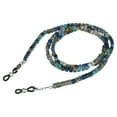 thumbnail image 1 of Rainbow Bright Blue Dalton Beaded Acrylic Unisex Eyeglass Chain, 1 of 6