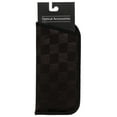 thumbnail image 1 of Rainbow Bright Unisex Square Black and Rainbow Nylon Slip Eyeglass Case, 1 of 5