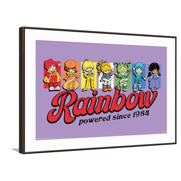 Rainbow Brite (1984) - Powered By Rainbow Team Canvas Wall Poster, 22.375" x 34"