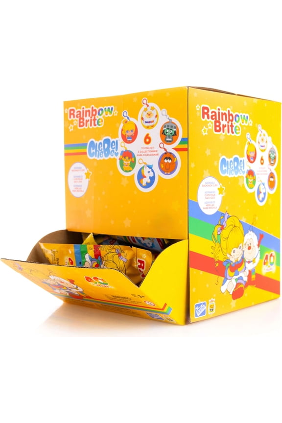 Rainbow Brite Cheebee Backpack Clip Mystery Box (24 Packs)