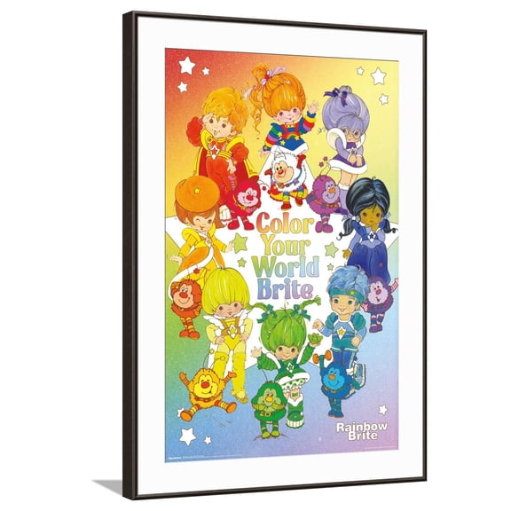 Rainbow Brite - Color Your World Brite Canvas Wall Poster, 22.375" x 34"