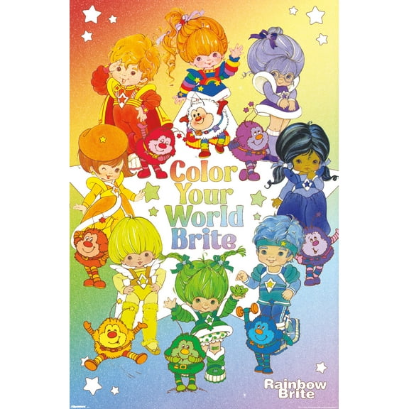 Rainbow Brite - Color Your World Brite Wall Poster, 22.375" x 34"