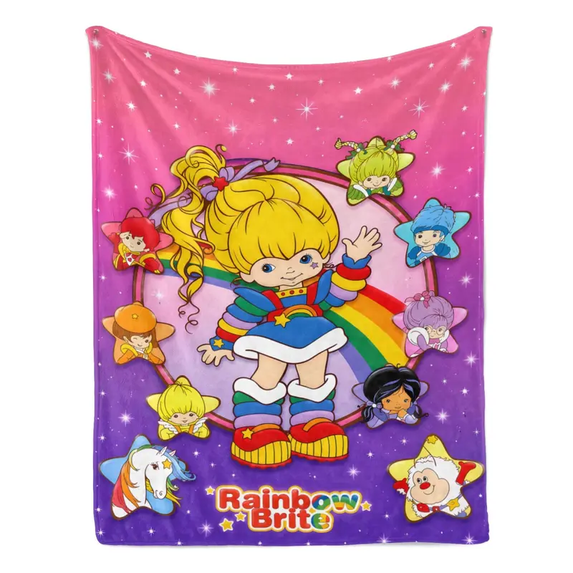 Rainbow Brite Girl Star Sprites Rainbow Pattern Blue Retro Cartoon ...