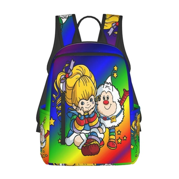 Rainbow Brite Lightweight Backpack Daypack Casual Shoulder Bags Travel Hiking Camping