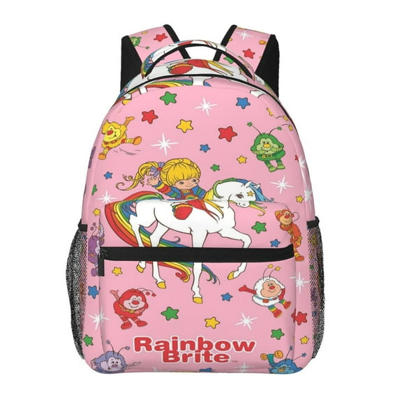 Rainbow Brite Lightweight Backpack Daypack Casual Shoulder Bags Travel Hiking Camping