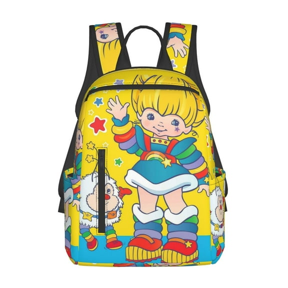 Rainbow Brite Lightweight Backpack Daypack Casual Shoulder Bags Travel Hiking Camping