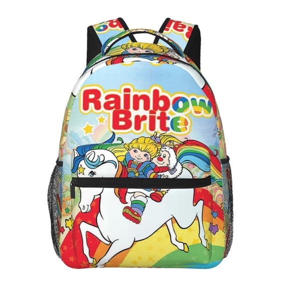 Rainbow Brite Lightweight Backpack Daypack Casual Shoulder Bags Travel Hiking Camping