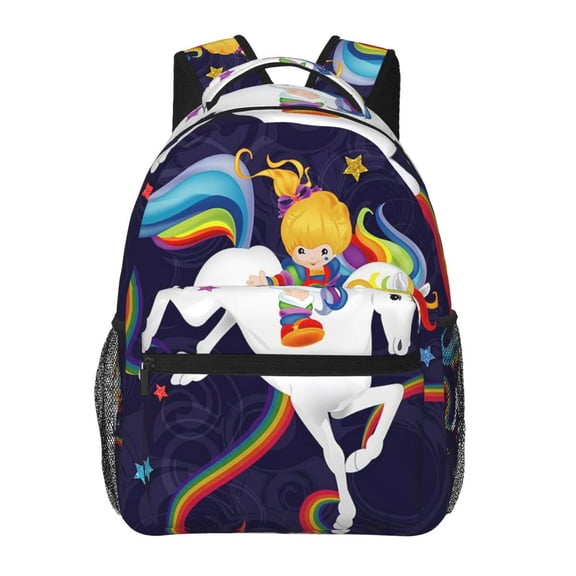 Rainbow Brite Lightweight Backpack Daypack Casual Shoulder Bags Travel Hiking Camping
