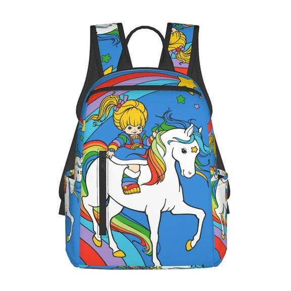 Rainbow Brite Lightweight Backpack Daypack Casual Shoulder Bags Travel Hiking Camping