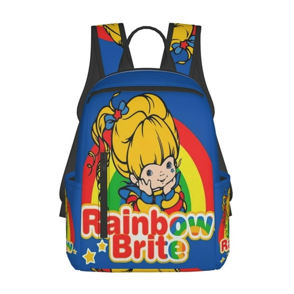 Rainbow Brite Lightweight Backpack Daypack Casual Shoulder Bags Travel Hiking Camping
