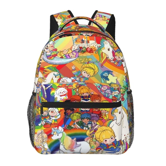 Rainbow Brite Lightweight Backpack Daypack Casual Shoulder Bags Travel Hiking Camping