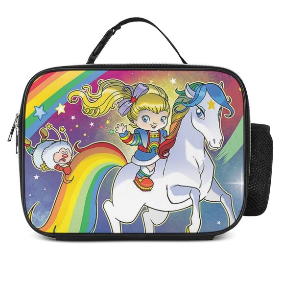 Rainbow Brite Lunch Bag Insulated, Lunch Box Bag Reusable Lunch Tote Bag, Lunch Box Container Bag Insulated for Work, Office, Travel, Picnic